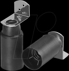 102211 E14 lamp holder, plastic, black