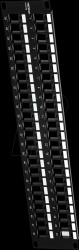 TC-KP48 19" Patchpanel for 48x Keystone modules, black