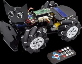 Omnidirectional car robot kit with Pi Pico