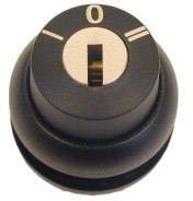 Eaton 216895 M22S-WS3 Przycisk kluczykowy pierścień przedni z tworzywa sztucznego klucz czarny 1 szt.