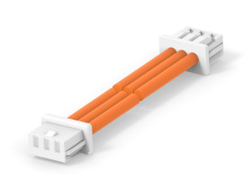 Kabel przewód-płytka, 300 V, raster: 2.5mm, 300mm, Pomarańczowy