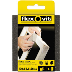 Flexovit 63642556852 Sanding Sponges Standard 100 x 68.5 x 26mm - Fine/Medium