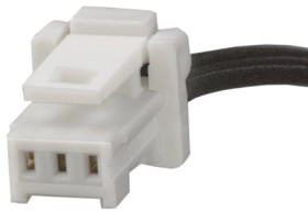 Kabel przewód-płytka, Pico-Clasp, 50 Vrms AC/DC, 1 A, raster: 1mm, 600mm, Okrągły, Cyna, Czarny