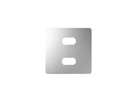 SIMON 82 Pokrywa gniazda USBx2 aluminium 8201090-093 KONTAKT SIMON