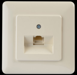 1-579.22.1.44 ISDN connection socket with resistor, flush-fitted
