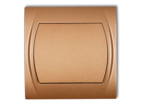 LOGO Wyłącznik zwierny przycisk (jeden klawisz bez piktogramu) złoty metalik 8LWP-4.1 KARLIK