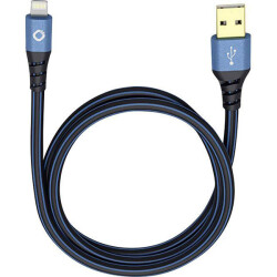 Oehlbach 9324 USB-A to Lightning Cable 3.0 m Blue Gold-plated Connectors