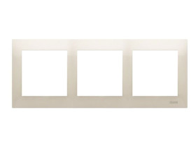 SIMON 54 Ramka 3 potrójna kremowa uniwersalna do puszek karton-gips IP20/IP44 DRK3/41 KONTAKT SIMON