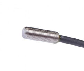 Czujnik magnetyczny M5x0,5 dł: 14mm Sn 40mm 8-30V DC PNP NO złącze kablowe M8 3-pinowe 0,3m PUR IP67 MC050176