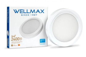 Oprawa downlight natynkowa okrągła 24W 2400lm 100lm/W Neutralna 4000K IP40 / GOL1DLSMRN24