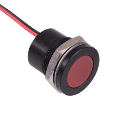 Q22F5ANXXSR110E Super Bright Red Flush 22mm 110VAC LED Panel Indicator IP67 APEM