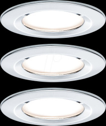 93445 Nova rigid flush mounted fixture, GU10, 3x 6.5 W, 2700 K, round,