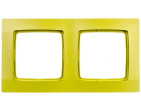 KARO Ramka podwójna limonka R-2S/53