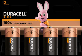 Alkali manganese-battery, 1.5 V, LR20, D, round cell, surface contact, PLUS-D K4
