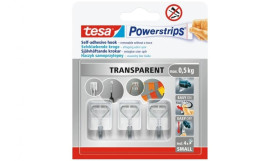 Samoprzylepne haczyki metalowe Powerstrips wired hook S Transparent 58620-00002-00