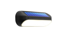 Lampa Solarna Ogrodowa Led Kinkiet Ścienny Elewacyjny 3000K + Rgb Keos Lumiled