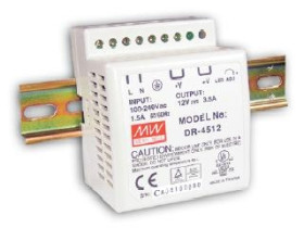 DR-45-12 zasilacz impulsowy na szynę DIN 12V / 3,5A / 42W
