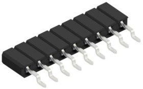 Socket header, 9 pole, pitch 2.54 mm, straight, BLLP7SMD9Z