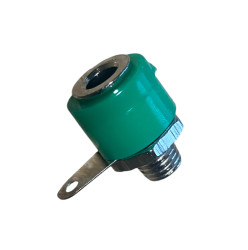 Gniazdo bananowe AL2321 zielone 4mm (5szt)