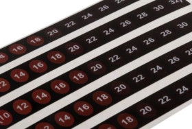 Wskaźnik temperatury — etykieta 12-skalowy