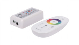 Sterownik Led Rgbw 4X6a Rf Biały Komplet Z Pilotem 12-24V Prescot