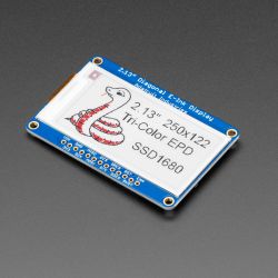 Adafruit 2.13&quot; 250x122 Tri-Color eInk / ePaper Display with SRAM - SSD1680 Driver
