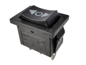 Przeł. kołys.6A ON-OFF-ON; 13x19,2mm stabilny 3p