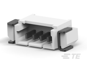 Listwa stykowa PCB 4-pinowe AMP raster: 1.25 mm Kąt prosty 1-rzędowe TE Connectivity Płyta100 V W osłonie