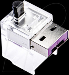 NC03P1PL Cable lock, RJ45, 12 pieces, purple