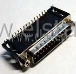 WT do druku kątowy 25 pin r-13,84mm DRB-2