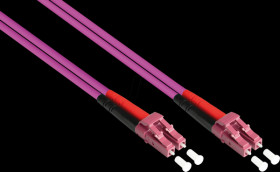LW-8075LC4 Duplex Jumper OM4 50/125µ LC/LC, 7,5m, violet