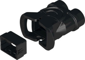 Coupler housing, size 6B, PA, 2 x M32, straight, cross bow locking, IP65, 19410066762