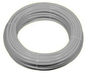Insulating tube, inside Ø 4 mm, L 50 m, gray, PVC, -20 to 90 °C, 08010307013