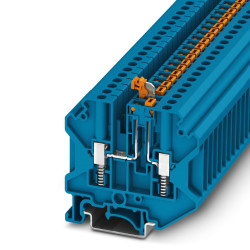 Złączka szynowa z odłącznikiem nożowym Phoenix Contact poziomy: 1 24 → 10AWGŚruba USST 4-MT BU 500 V