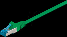 93681 Cat.6a high-quality patch cable, green, 1.0M