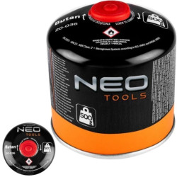 Nabój, kartusz gazowy BUTAN nakręcany do lutownic, palników gazowych 500g NEO 20-036