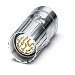 Złącze wielostykowe przemysłowe 17-pinowe M23 Montaż na kablu Wtyczka Phoenix Contact