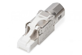 Wtyk modularny RJ45 kat.8.1, PoE++, 25/40GbE, ekranowany, zakręcany, beznarzędziowy, AWG 26-22 DN-93835
