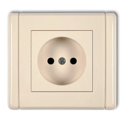 FLEXI Gniazdo pojedyncze b/u beżowy 1FGP-1p