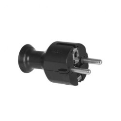 Wtyczka prosta rozbieralna Uni-Schuko 2p+Z Schuko 16A 250V WT-40 czarny VAYOX