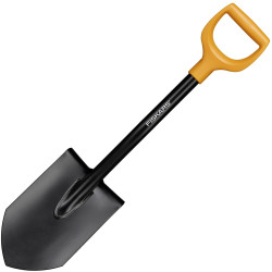 Fiskars 1066715 Spade 180mm D-Grip Garden Hand Tool Steel Black Orange