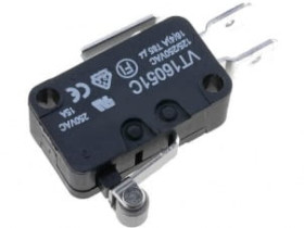 Przełącznik krańcowy z rolką 12,5mm; ON-(ON)