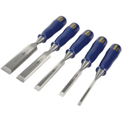 IRWIN® Marples® TM444/S5 Bevel Edge Chisel Blue Chip Handle Set, 5 Piece