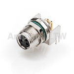 Złącze wielostykowe przemysłowe 4-pinowe M8, panelowe Gniazdo Amphenol Industrial