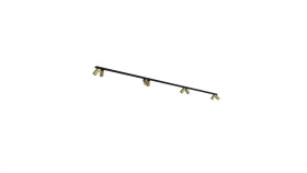 Listwa Sufitowa 400Cm Mono Viii 2X200 Solid Brass 7756 Nowodvorski Lighting