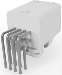 Plug, 8 pole, angled, 2 rows, natural, 1376350-2
