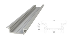 Profil Wpuszczany Srebrny, Długość 2020Mm