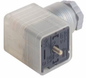 GDML2011GB1LED24 24V~/=, 2+PE, szary gniazdo na kabel z mostkiem i sygn. LED, Hirschmann, 932446003, GDML 2011 GB 1 LED 24