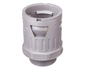 Dławnica do węża osłonowego M40 IP68 SILVYN KLICK-GM 40x1,5 szara 55501080