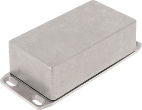 Aluminum die cast enclosure, (L x W x H) 121 x 66 x 40 mm, natural, IP65, 1590WN1FL